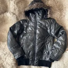 00s archiveファーフード迷彩パフジャケットLギミック平成ギャル男Y2K