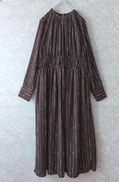 [ITEMSURBAN RESEARCH]上品ブラウン ロングワンピース