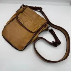 ⭐️希少⭐️マフィアデザイン ショルダーバッグ レザー ブラウン 斜め掛けバッグ