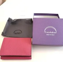 ☆新品☆定価¥35200 ラルコバレーノ三つ折り財布 ピンクのサムネイル