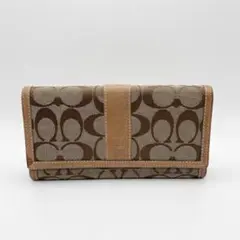 COACH シグネチャー 長財布 ブラウン