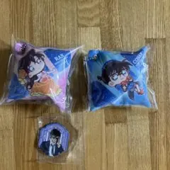 くら寿司 名探偵コナン クッション チャーム 2個 ＋ マグネット ビッくらポン