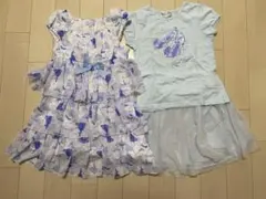 マザウェイズ 120cm シンデレラセット ワンピース Tシャツ スカート