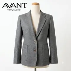 AVANT テーラードジャケット ウール混 グレー 9号 日本製のサムネイル