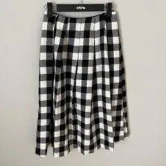 R-ISM リズム　ウール　厚手　スカート　ブラック　チェック