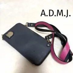 【極希少✨】　ADMJ レザー チェーン バッグ ショルダーバッグ 財布　長財布