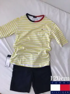 トミーヒルフィガー　七分袖Tシャツ　120cm　子供服