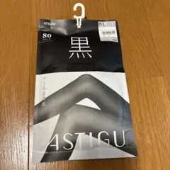ASTIGU 80デニール 黒タイツ M/L