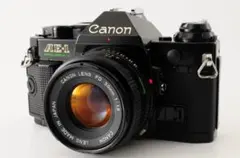 キヤノン AE-1 PROGRAM ブラック NFD 50mm f1.4 完動品 Canon A-1 New FD 50mm F1.4 一眼レフフィルムカメラ : ワットマン