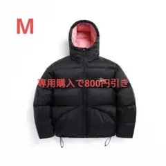 ブルー ファー付きニットセーター