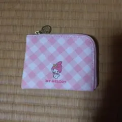 MY MELODY チェック柄コインケース