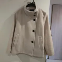 アンタイトル スタンドカラー ショートコート ベージュ 2024年 サイズ2