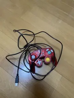 赤い有線コントローラー USB接続