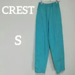 CREST ターコイズブルー イージーパンツ 【S】
