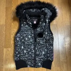 【美品】LIZ LISA doll星柄ファー付き中綿ベスト