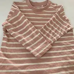 ストライプＴシャツ モンキーパンツ70〜80cm 黄色いズボン