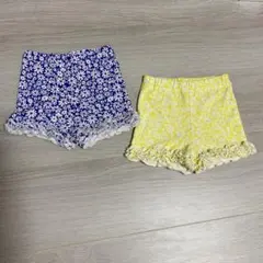 プティマイン　ショートパンツ2点セット　80cm