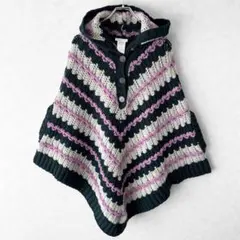 Chloeクロエ マント ポンチョ ローゲージ ニット レディース ケープコート