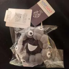 黒ミャクミャク　フェイスマスコット　カラナビ付　EDWIN　エドウィン