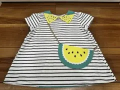 6/20まで限定価格　ベイビーチアー　スイカポシェットTシャツ　100のサムネイル