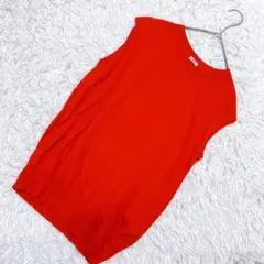 【美品】IENA イエナ（F）ノースリーブ ブラウス フェミニン クルーネック