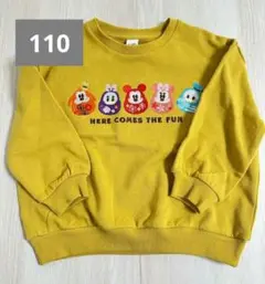 【新品、未使用】ディズニー　キャラクター　刺繍　トレーナー 110センチ　お正月