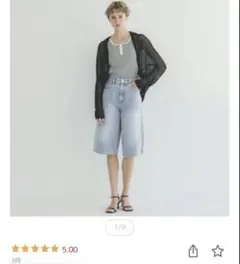 新品タグ付！完売品！coca/コカ デニムバミューダパンツ M