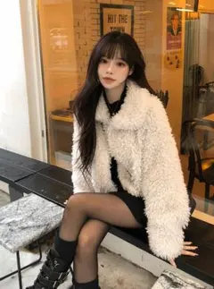 GRL 襟プードルファーコート