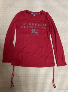BURBERRY BLUE LABEL 長袖Tシャツ サイズ38 レッド