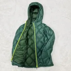 モンベル ライトアルパインダウンパーカ グリーン　S スタッフバッグなし