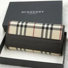 新品　箱付き　BURBERRY LONDON キーケース　ノバチェック　ブラウン
