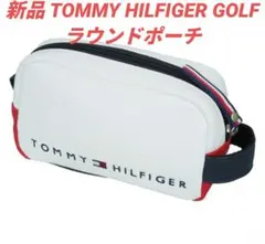 新品TOMMY HILFIGER トミーヒルフィガーゴルフラウンドポーチホワイト
