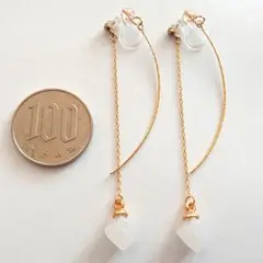 ゴールド ロングチェーン イヤリング