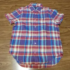 Ralph Lauren 半袖チェックシャツ XS