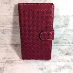 iPhone13 ケース 手帳型 6.1 編み込み マグネット式 手帳型ケース