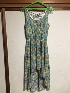 ★未使用★ one way ペイズリー柄 フィッシュテールワンピース Fサイズ