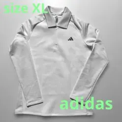 【美品】ゴルフ レディース adidas アディダス シャツ 長袖 白 XL