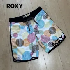 ロキシー　サーフパンツ ショートパンツ　M水玉柄　ハーフパンツ水着　スイムウェア