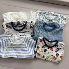 【6点まとめ売り】50 60 70 80 男の子 ロンパース 2wayオール