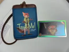 ズートピア ニック・ワイルド パスケース＆ステッカー＆アクリルスタンド