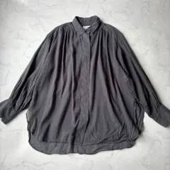 美品✨SIMPLICITE ラミー コットン 長袖シャツ シアー ゆったりのサムネイル