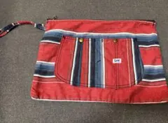 Lee ストライプ クラッチバッグ