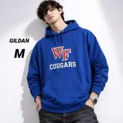 ギルダン GILDAN Heavy Blend パーカー M ブルー 青 古着