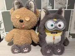 [USJ限定品]ミニオンボブ＆ティムぬいぐるみオオカミ ハロウィンセット