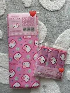 ハローキティ 吸水マット マイクロファイバー布巾 カオハナ ワッツ