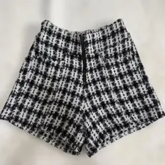 チェック柄ショートパンツ