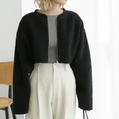 ２回着 ☆ ショート丈ボアブルゾン