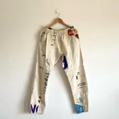 ヨーロッパ コットンバッグ リメイクパンツ 古着 エコバッグ ユーロ古着 58