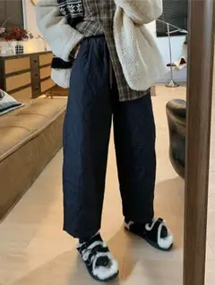 新作 ゆったり ビッグサイズ レディース 着痩せ 暖かい カジュアルパンツ