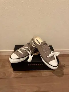 CONVERSE スニーカー　スリッポン　23.5 チャコール